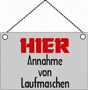 HIER - Annahme von Laufmaschen